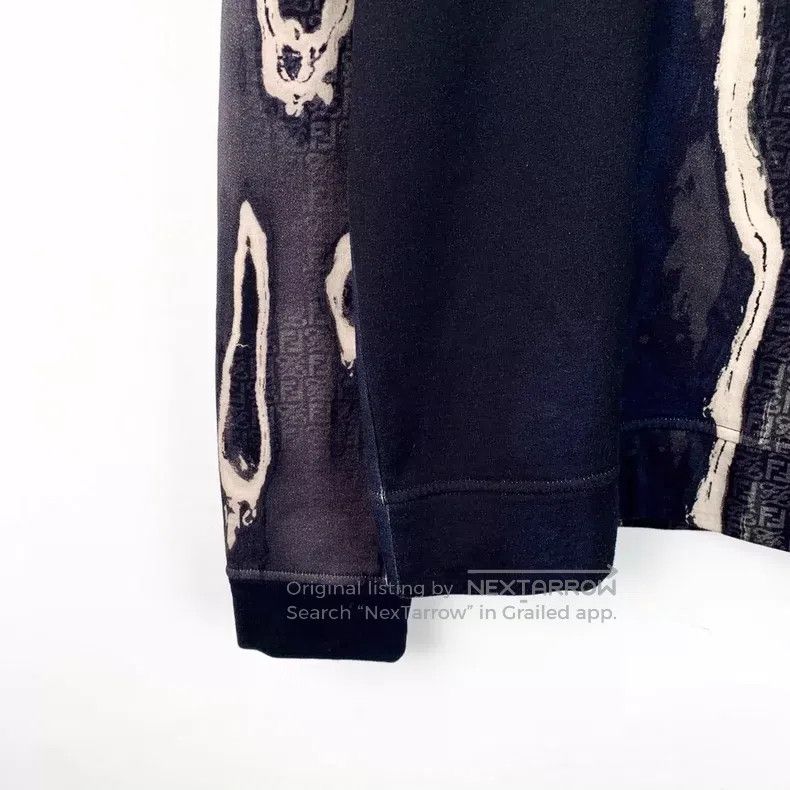 Fendi Fendi Dark blue logo cotton patchwork hole effect design r Size US S / EU 44-46 / 1 - 4 Thumbnail