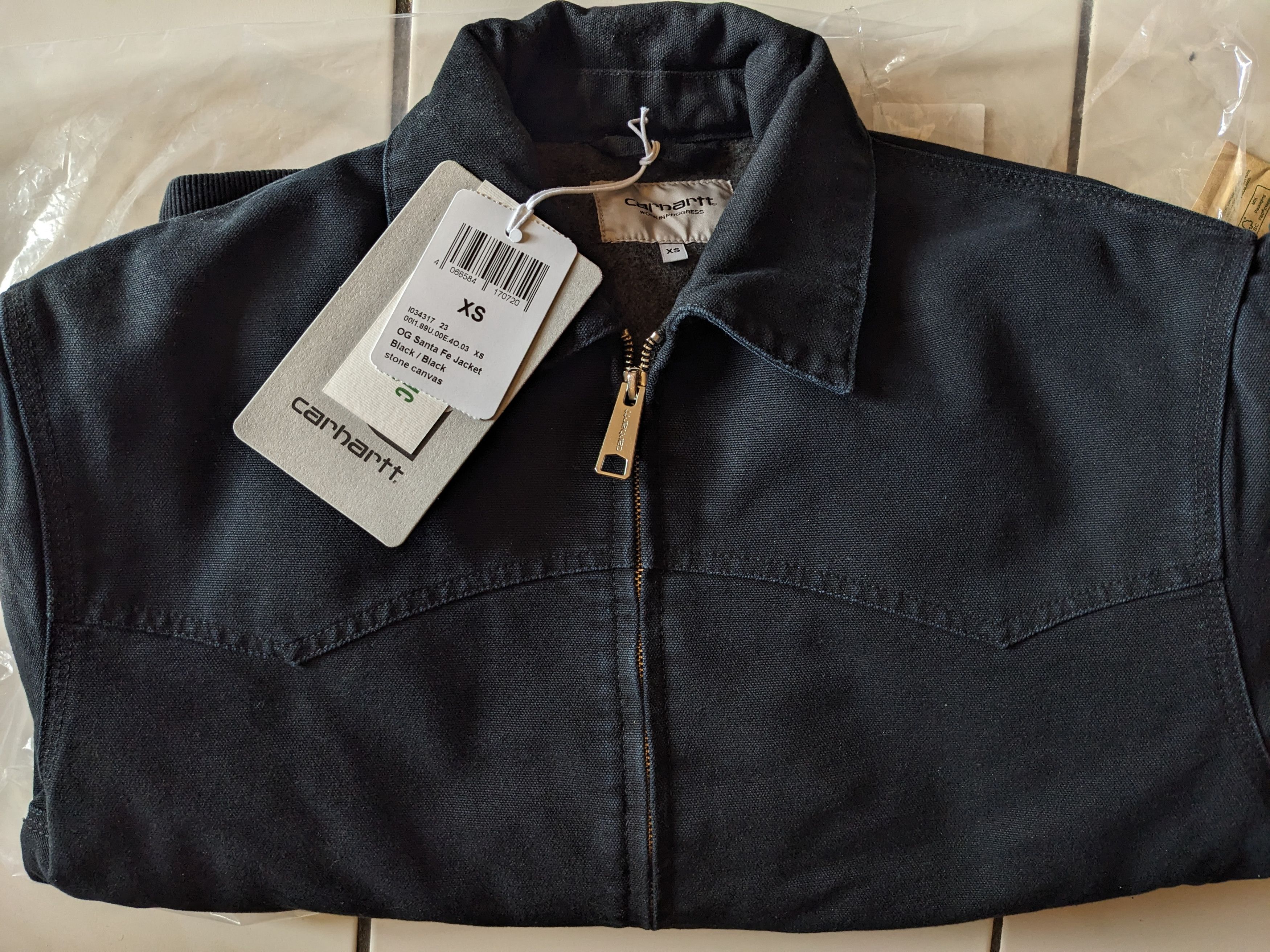 Carhartt Carhartt OG Santa Fe Stone Canvas Bomber Jacke Size US XS / EU 42 / 0 - 14 Thumbnail
