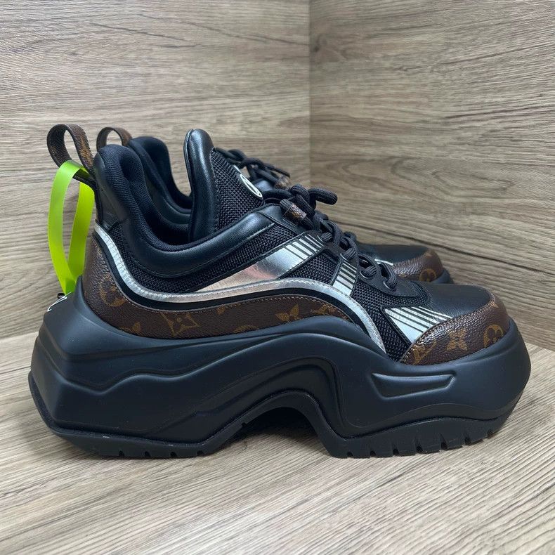 Louis Vuitton Louis Vuitton Archlight 2.0 Black and Brown Arch Bridge Sh Size US 8 / EU 41 - 2 Thumbnail