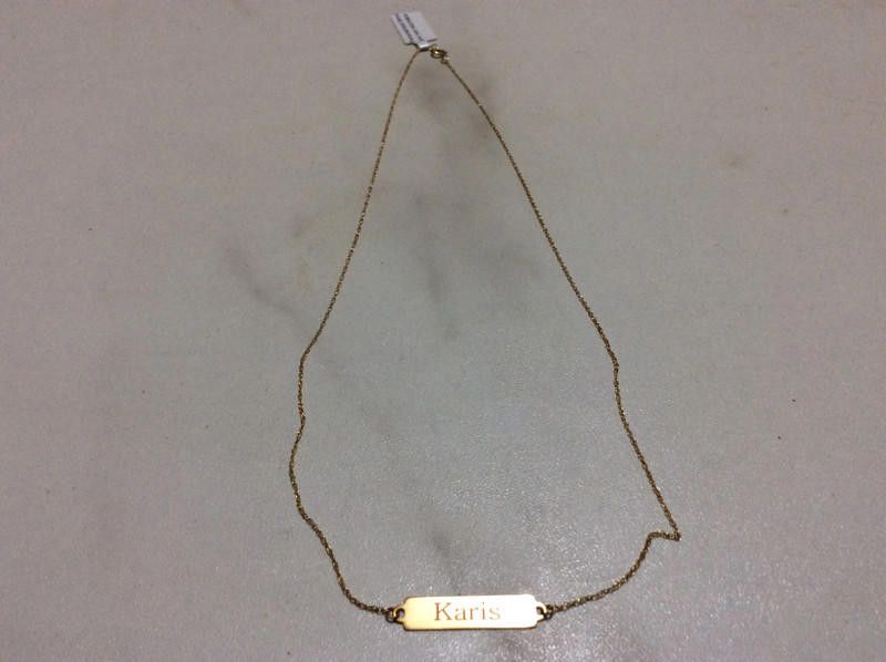 Designer KeepSafe necklace 9Ct gold Personalised see pictures Size ONE SIZE - 4 Thumbnail