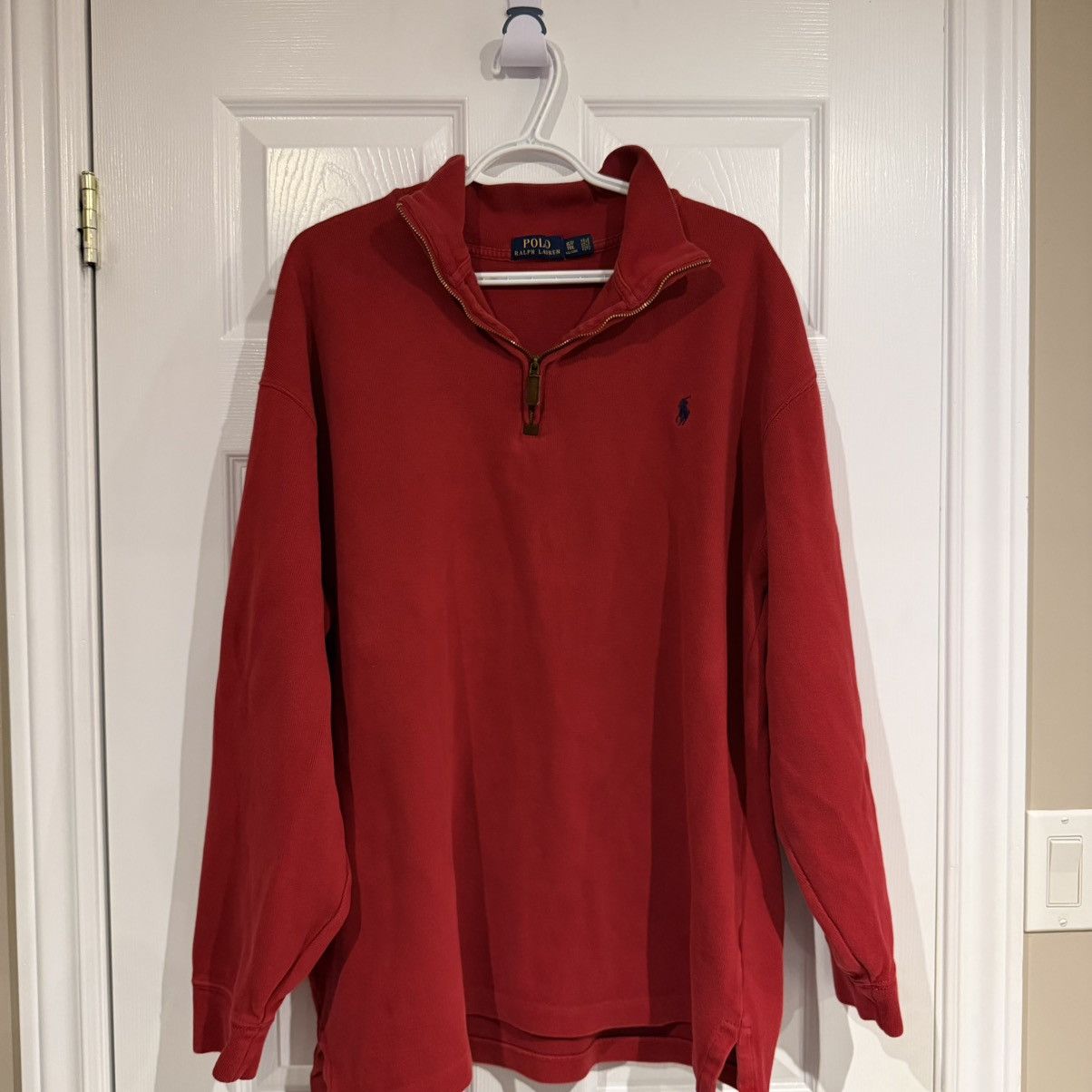 Polo Ralph Lauren Polo Ralph Lauren vintage red Quarter zip Size US XL / EU 56 / 4 - 10 Thumbnail