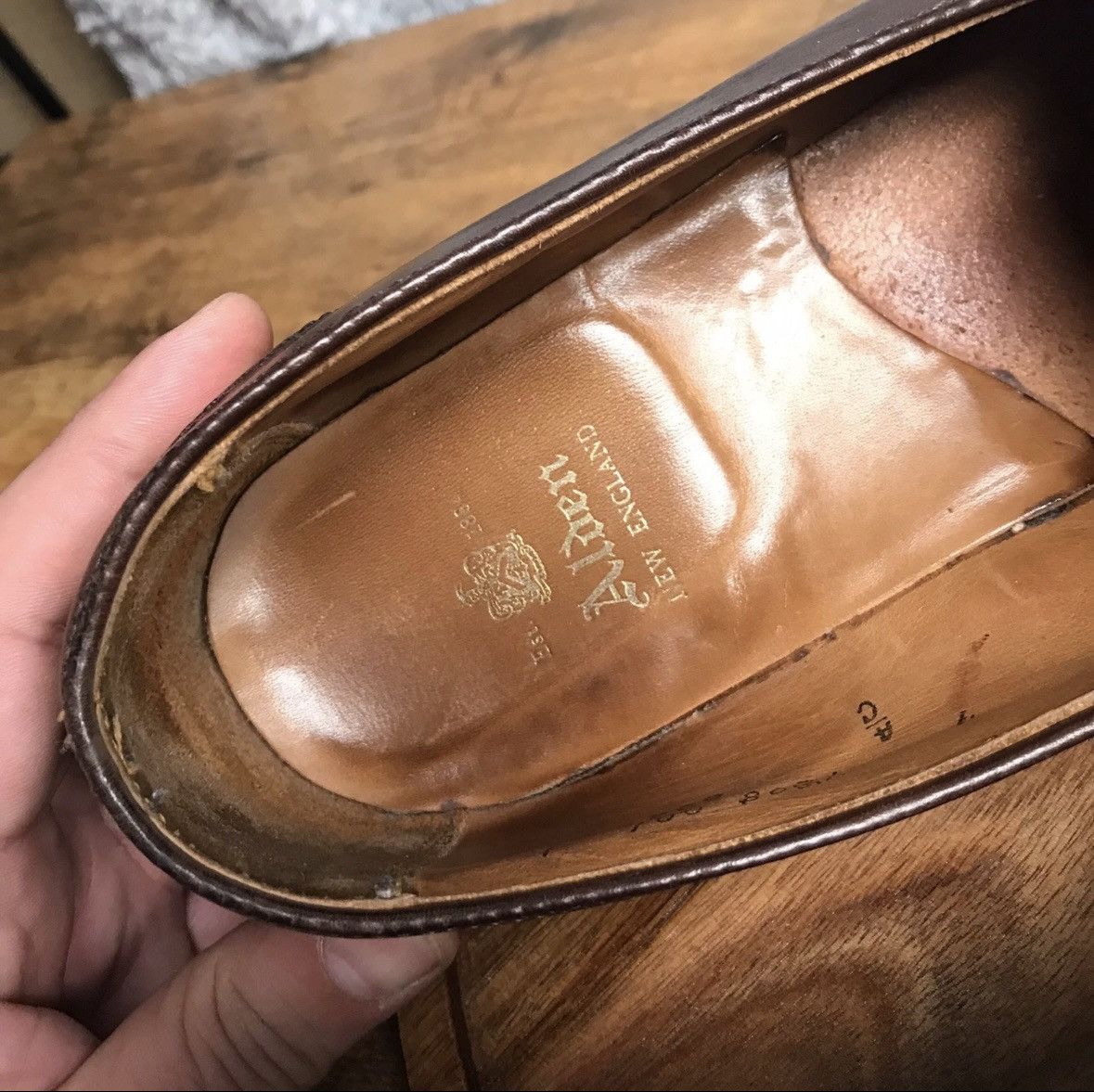 Alden Alden 686 Brown Calfskin Penny Loafer Men’s 7 A/C Made USA Size US 7.5 / EU 40-41 - 10 Thumbnail