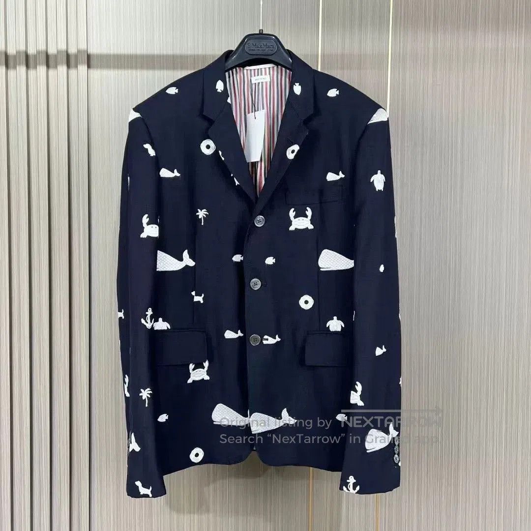 Thom Browne thom browne whale turtle embroidered jacket. Size US M / EU 48-50 / 2 - 1 Thumbnail