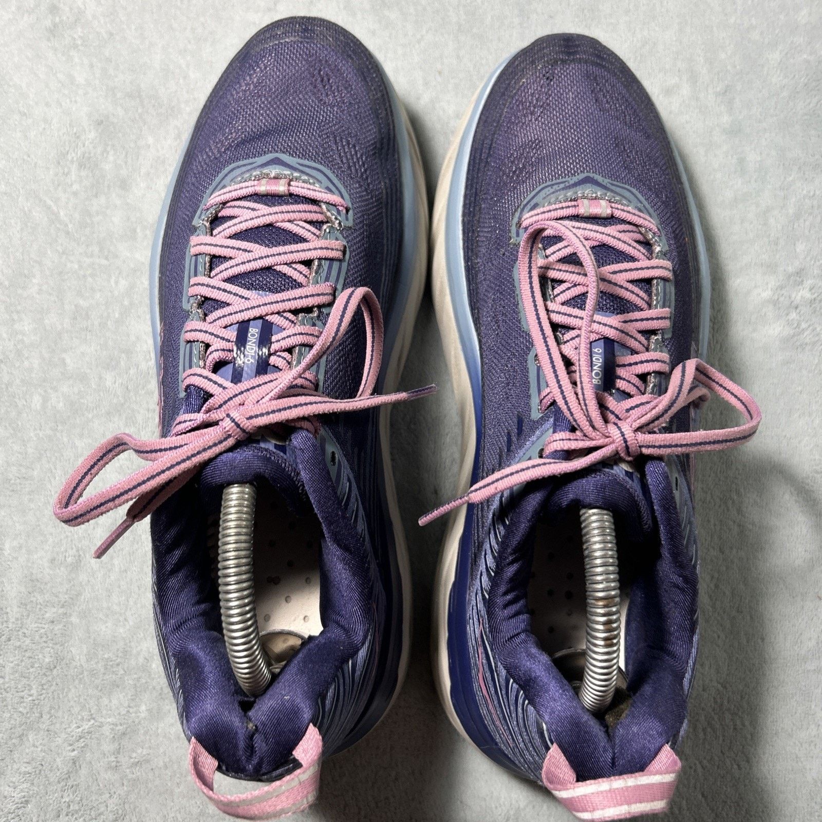 Hoka HOKA ONE ONE Bondi 6 Shoes Womens 9 Purple Running Trail Size US 7.5 / IT 37.5 - 3 Thumbnail