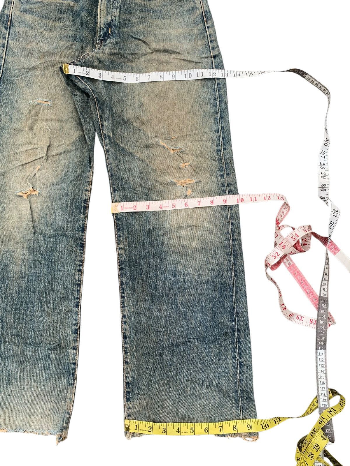 Kapital VINTAGE EDWIN 505 SELVEDGE RUSTY JAPANESE DISTRESSED DENIM Size US 28 / EU 44 - 18 Thumbnail