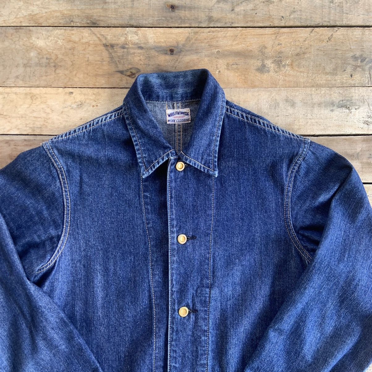 Big John BIG JOHN Work Wear Denim Jacket Size US S / EU 44-46 / 1 - 3 Thumbnail