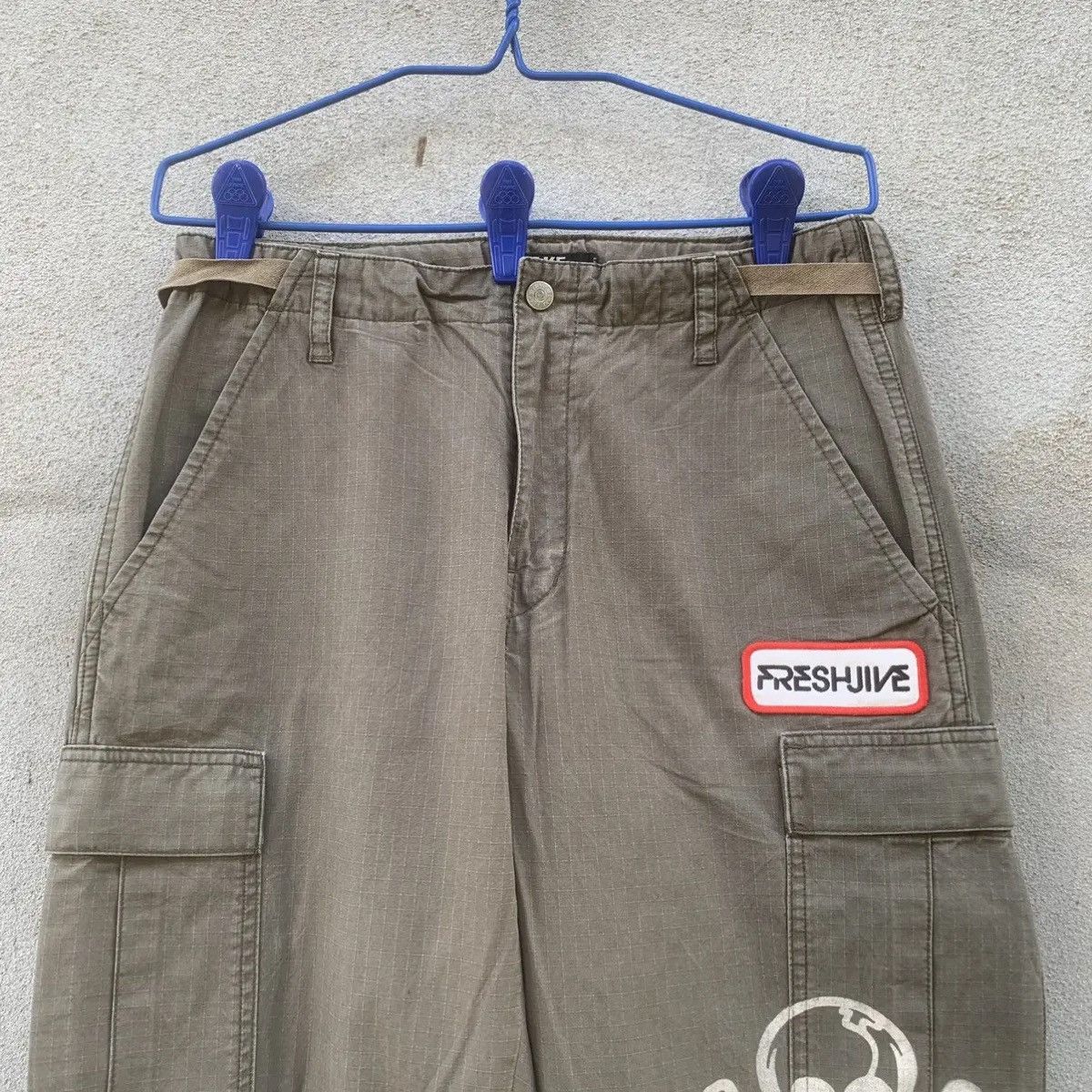 Freshjive GRAILS‼️FRESHJIVE FLARE BOOTCUT JAPANESE RIPSTOP CARGO PANTS Size US 29 - 4 Thumbnail