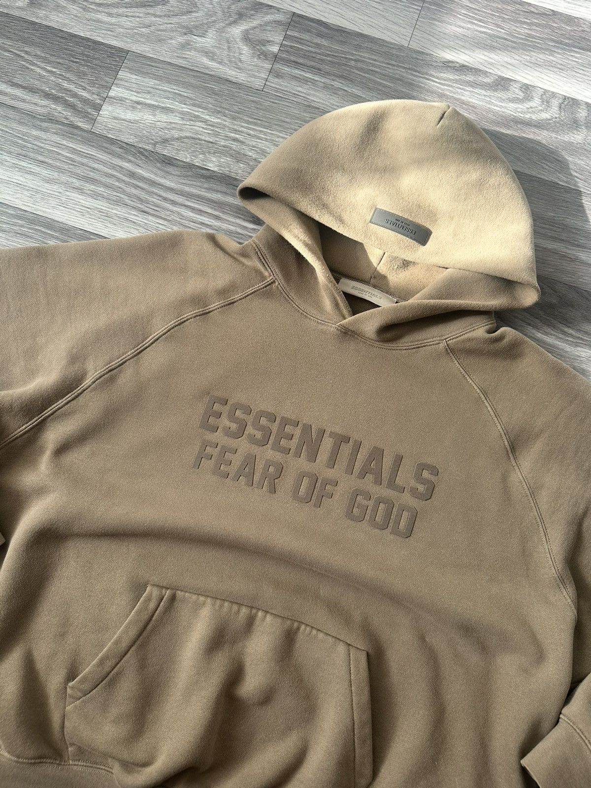 Fear of God Essentials Fear Of God Brown Big logo hoodie hype drip Size US L / EU 52-54 / 3 - 2 Thumbnail