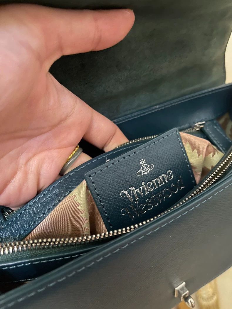 Vivienne Westwood Vivienne Westwood size os Peacock blue leather bag shoulder Size ONE SIZE - 7 Thumbnail