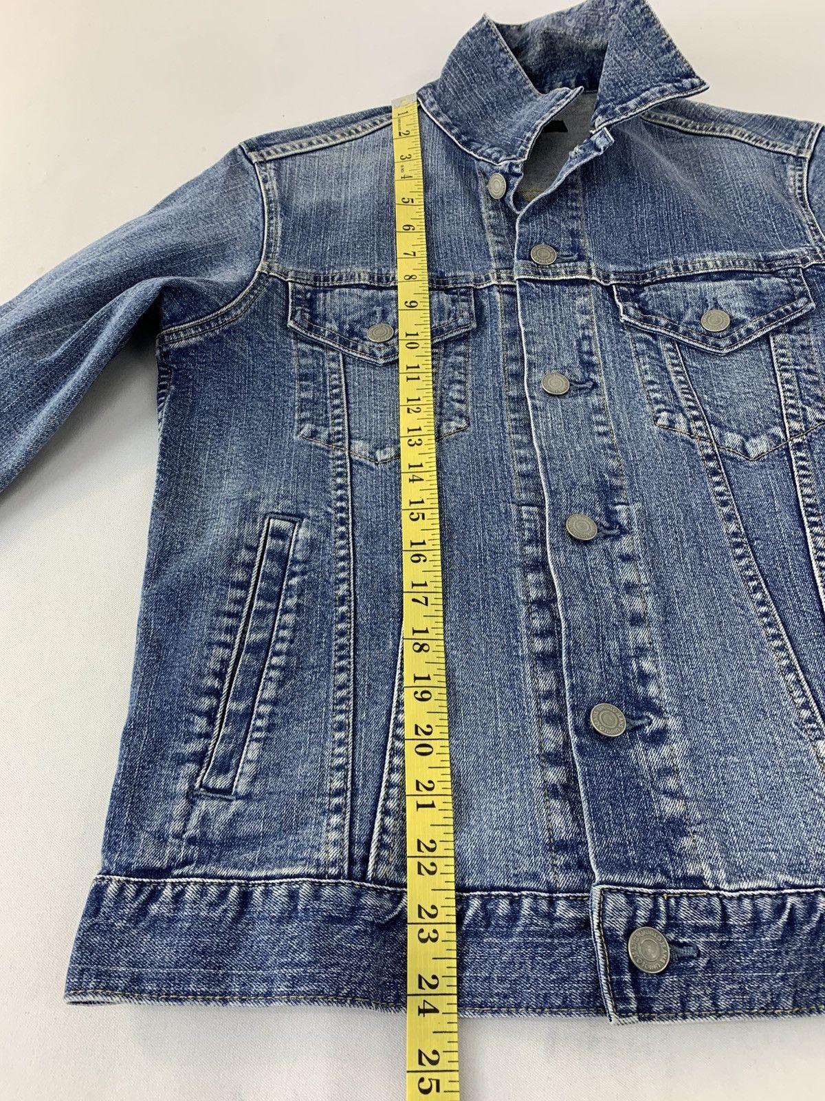 Uniqlo Indigo Denim Jacket Double Pocket Western Style Size M / US 6-8 / IT 42-44 - 11 Thumbnail