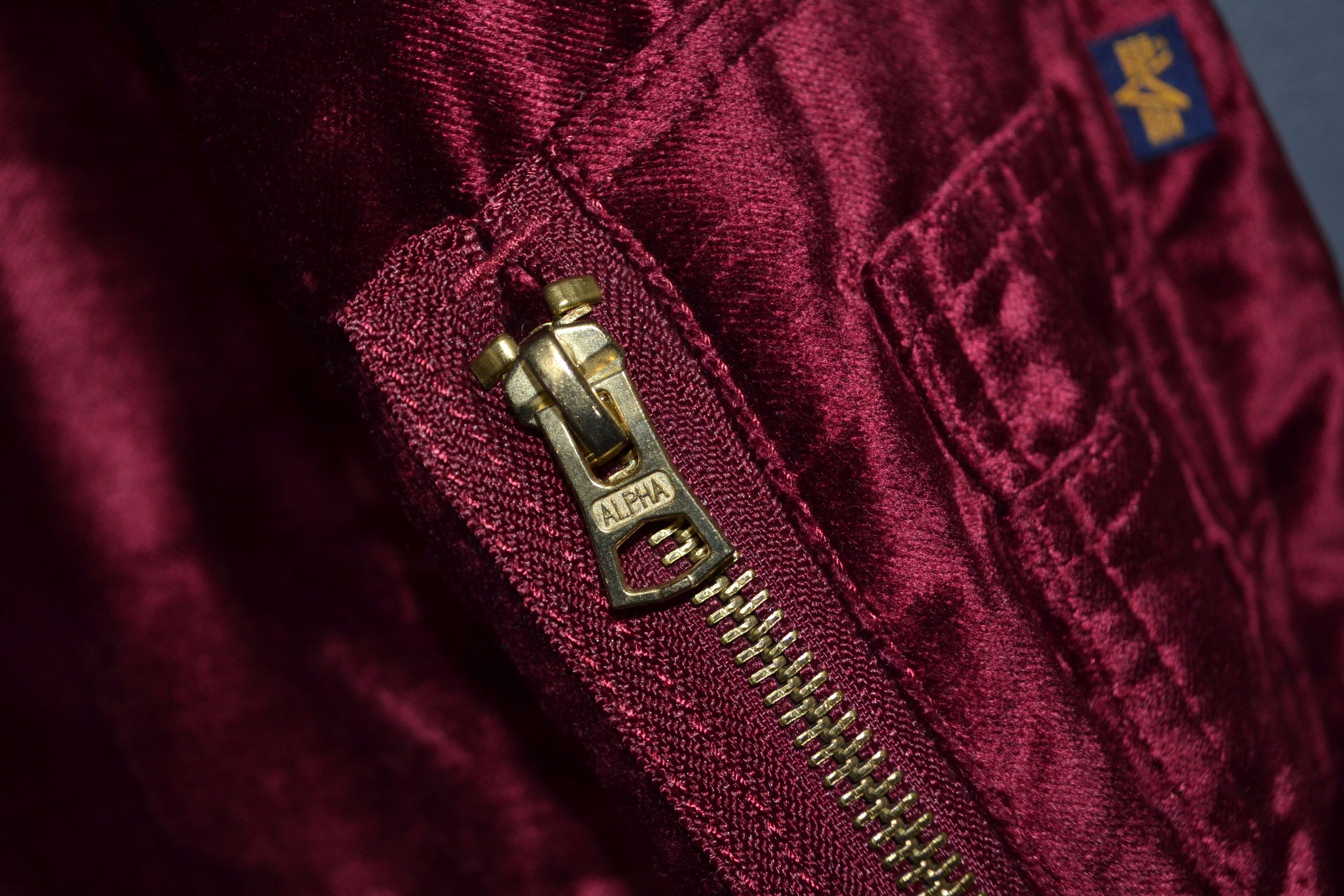 Alpha Industries Alpha Industries L Velvet Red Burgundy MA-1 Bomber Size US L / EU 52-54 / 3 - 8 Thumbnail