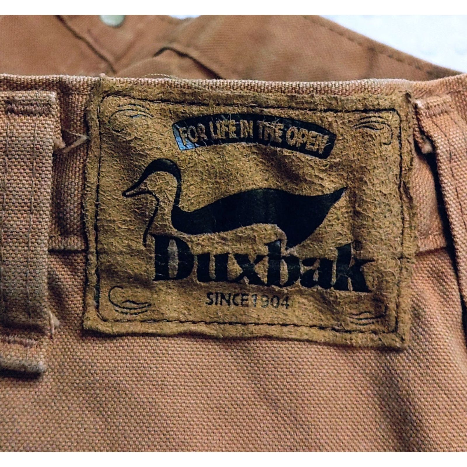 Vintage Duxbak Pants Mens 42 x 31 Brown Relaxed Straight Canvas Rugged 80s Carpenter 5-Pocket Outdoor USA 90s Mens Size US 42 / EU 58 - 8 Thumbnail