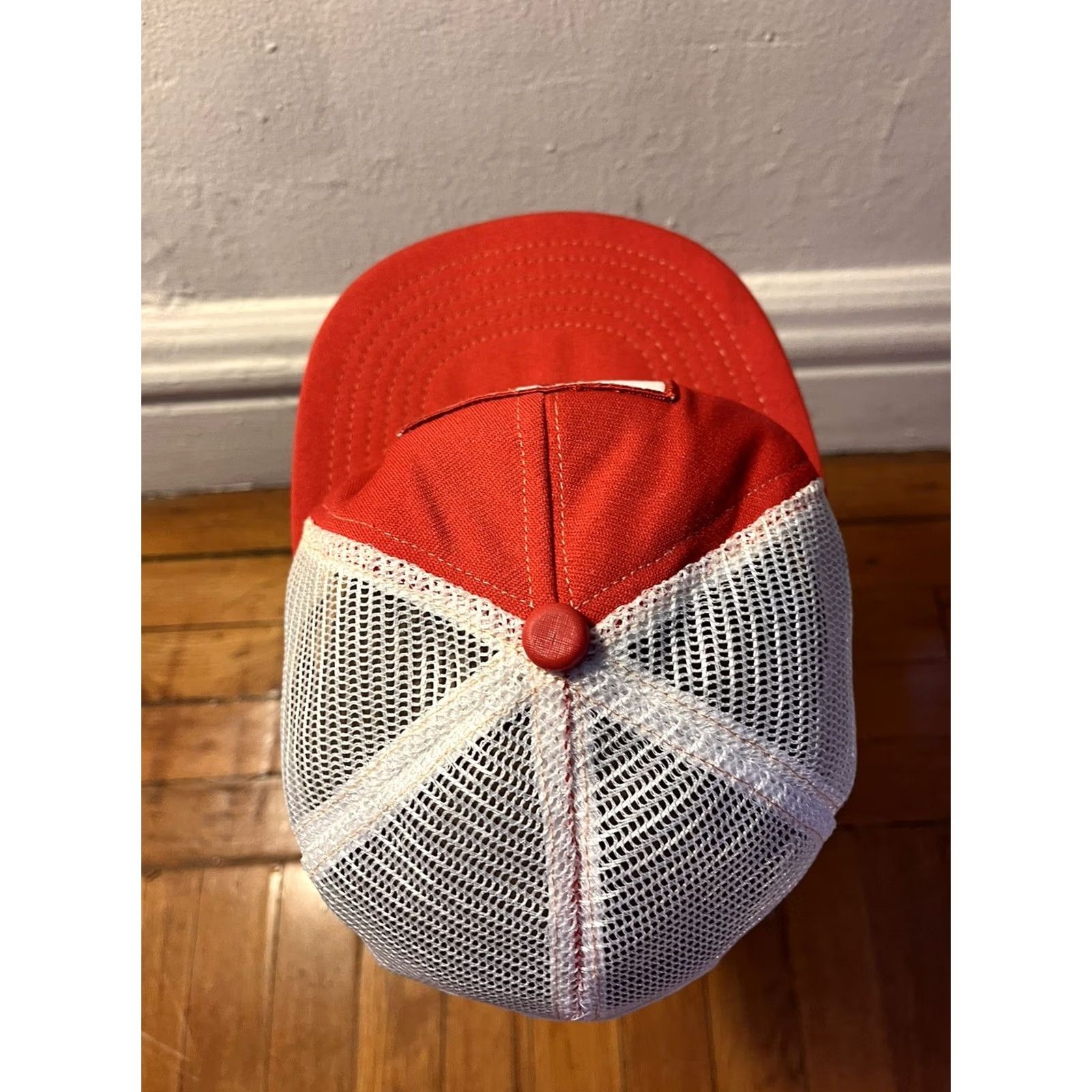 Vintage VINTAGE Nestle Loucks Games 1987 Trucker Hat Men’s Red 80s Baseball Adjustable Snapback Hat Size ONE SIZE - 6 Thumbnail