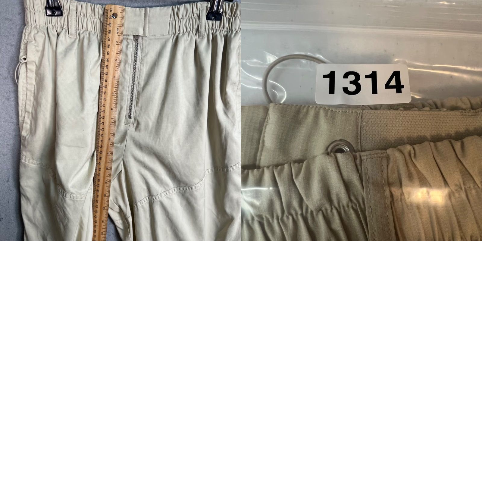 Girlfriend Collective Girlfriend Collective Beige Cargo Joggers Pants Womens XS Recycled Polyester Size 26" / US 2 / IT 38 - 8 Thumbnail