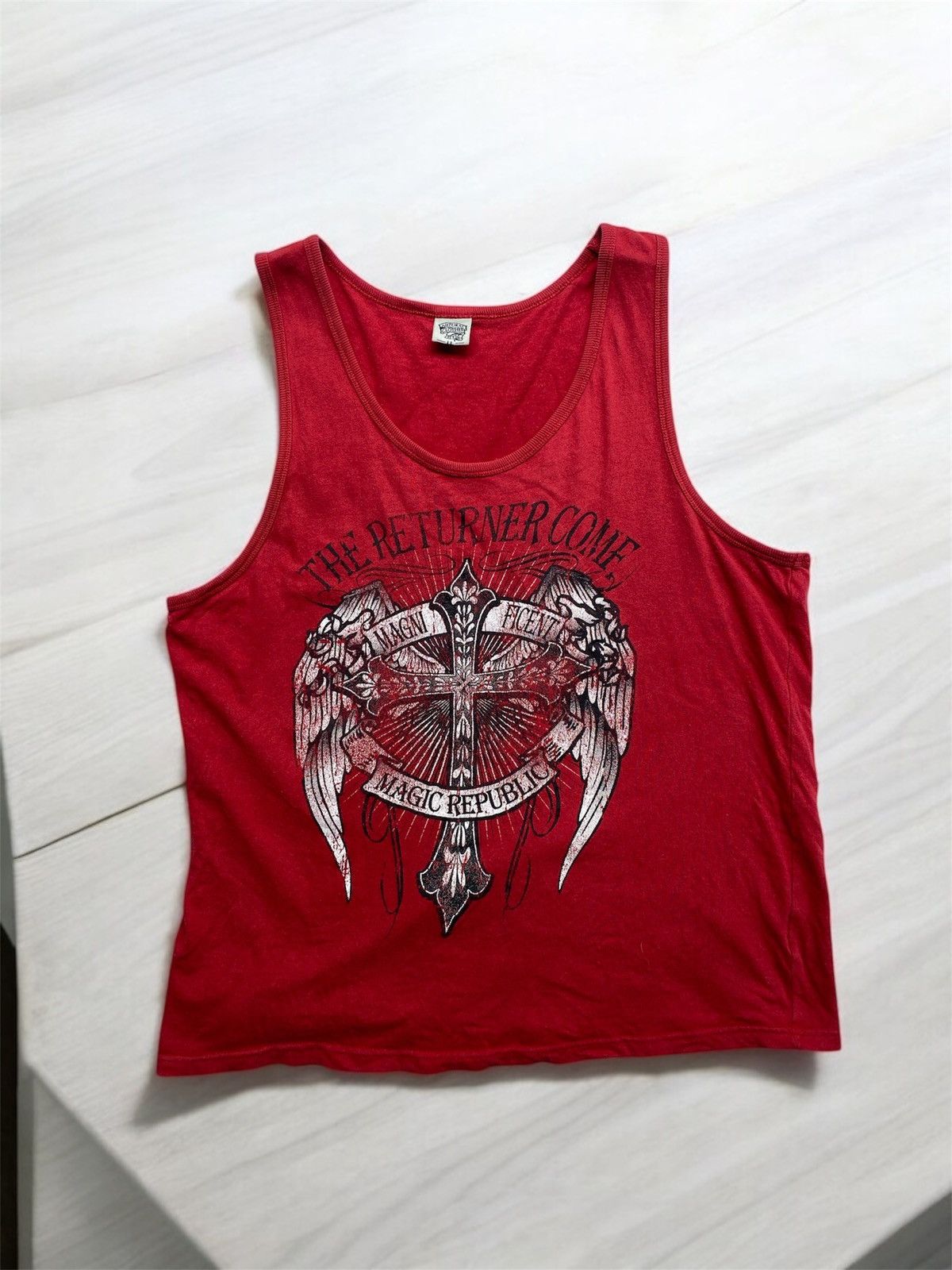 If Six Was Nine × Le Grande Bleu (L.G.B.) × Yasuyuki Ishii Gothic punk Cross Logo sleeveless Size US L / EU 52-54 / 3 - 2 Thumbnail