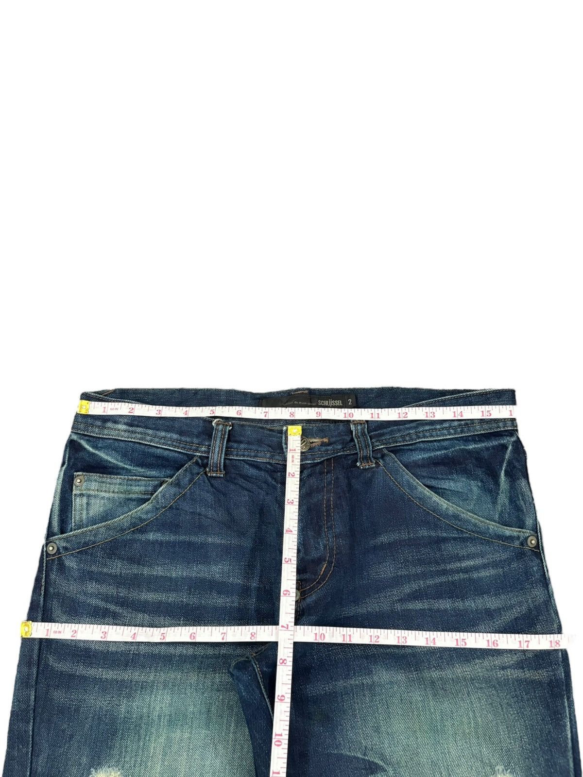Schlussel Vintage Japanese Schlussel Sick Mud Wash Distress Flare Jean Size US 32 / EU 48 - 7 Thumbnail