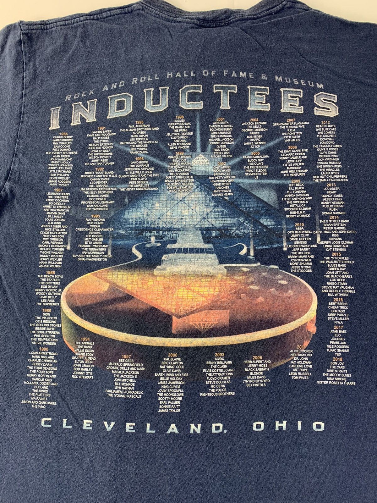Band Tees 90s Rock N Roll Inductees Hall Of Fame Band List Printed Tee Size US L / EU 52-54 / 3 - 4 Thumbnail