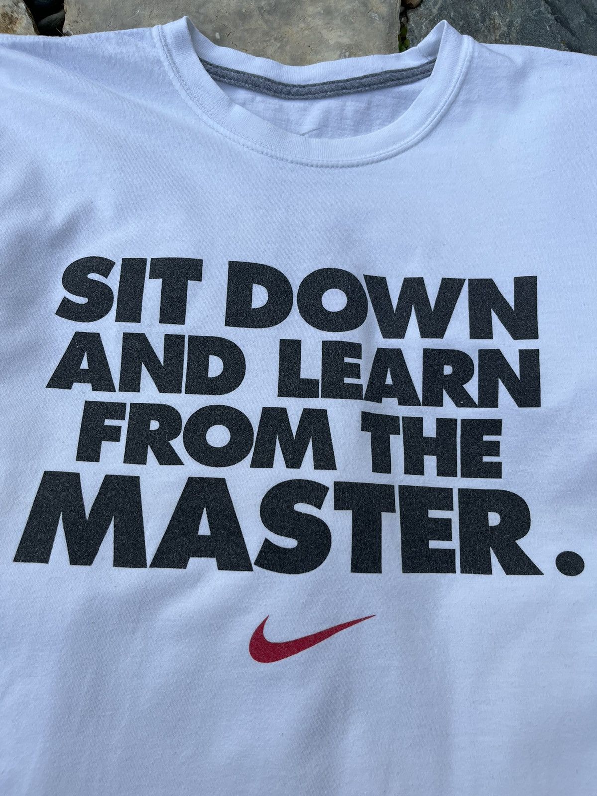 Nike × Vintage Nike Sit Down And Learn From The Master y2k t-shirt tee hype Size US L / EU 52-54 / 3 - 7 Thumbnail