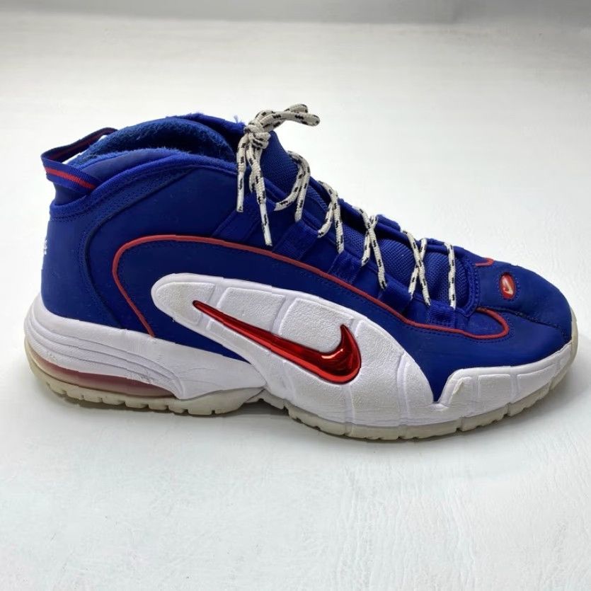Nike Nike Air Max Penny Sneakers Mens 11.5 Blue Red 685153-400 USA Penny 2018 Vintage No 1628 Size US 12 / EU 45 - 5 Thumbnail