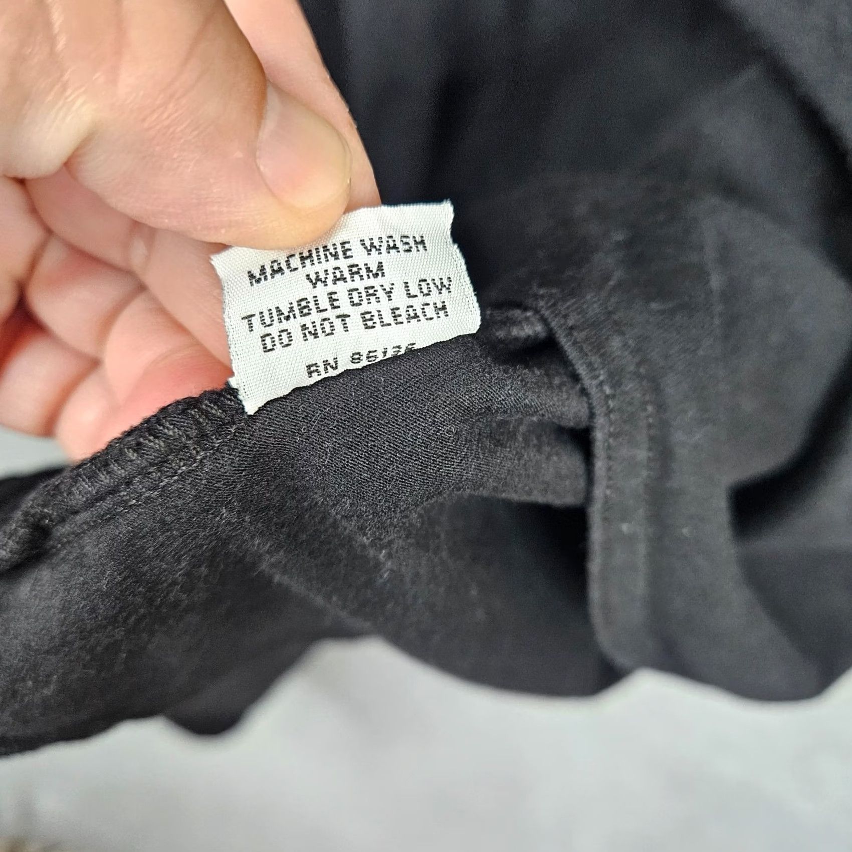 Vintage Bryn Walker Women's Bamboo Organic Cotton Black High-Low Hem Tunic Top XS Size XS / US 0-2 / IT 36-38 - 5 Thumbnail