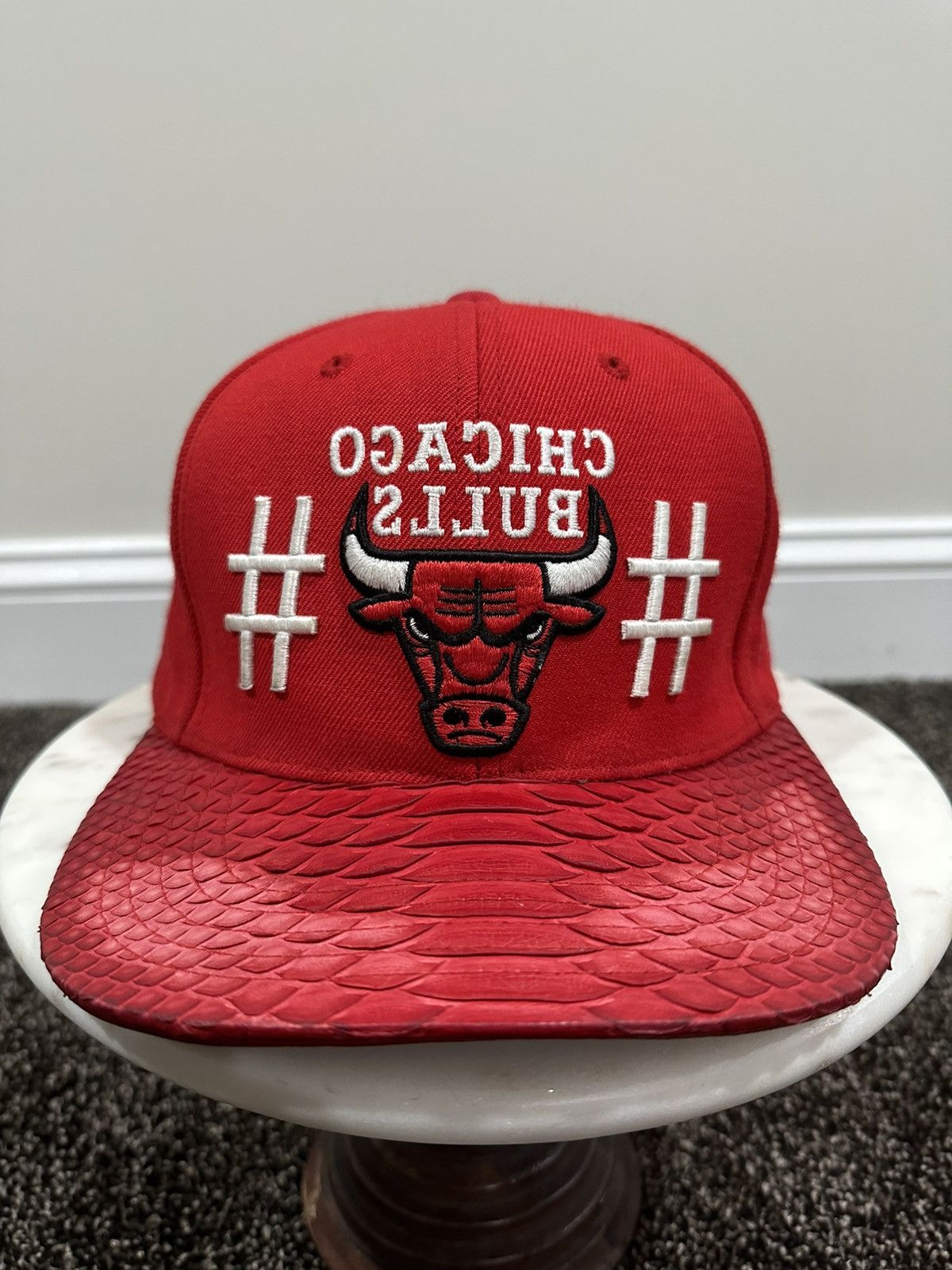 image of Been Trill Virgil X M&n Nba Chicago Bulls Red Hat, Men's
