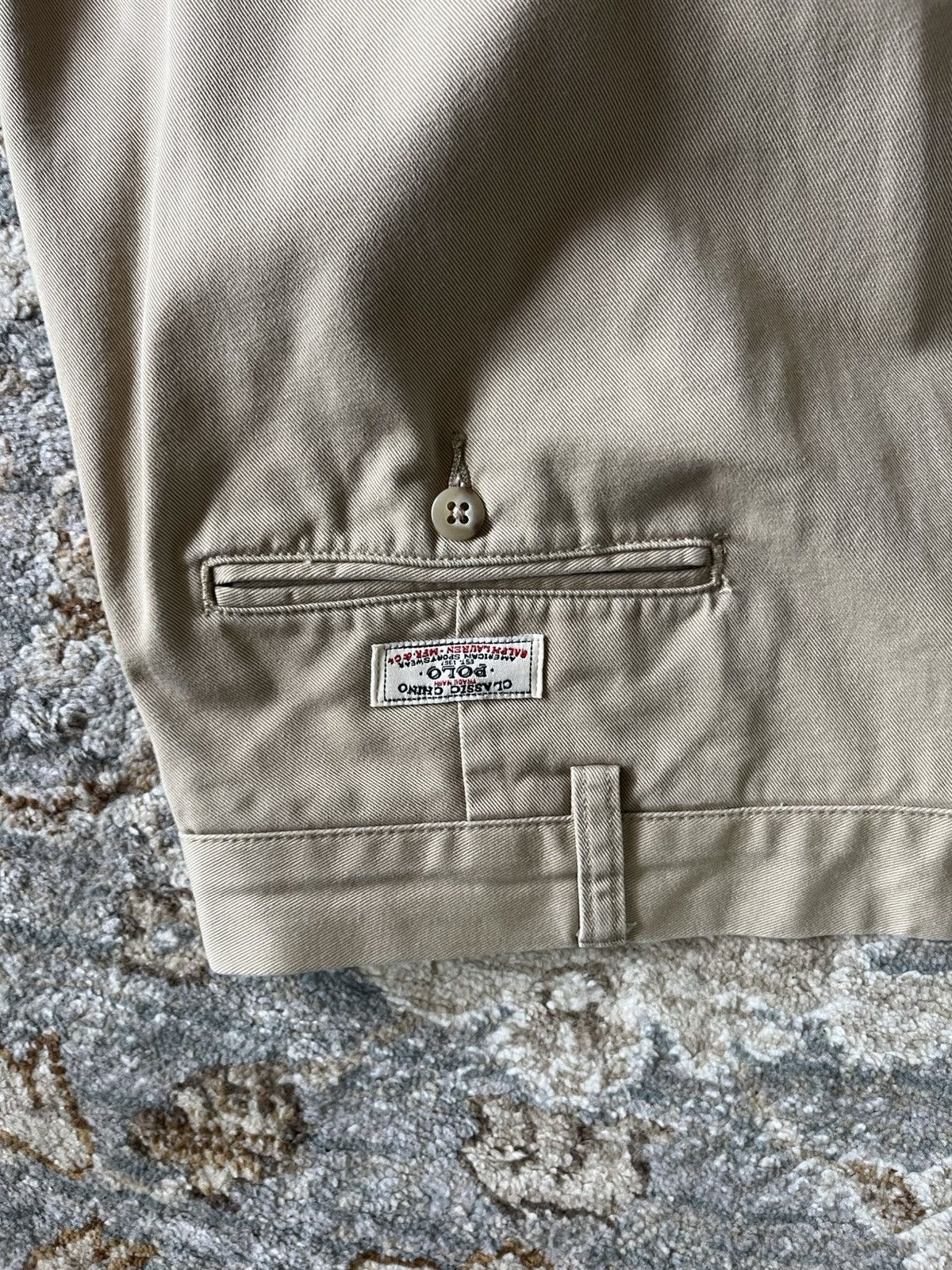 Polo Ralph Lauren POLO RALPH LAUREN COTTON PLEATED CHINO PANT 38x32 Size US 38 / EU 54 - 5 Thumbnail