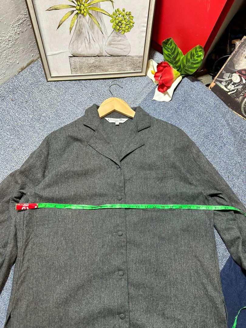Christian Dior Monsieur Christian Dior Sport Wool Open Collar Shirt Size US M / EU 48-50 / 2 - 9 Thumbnail