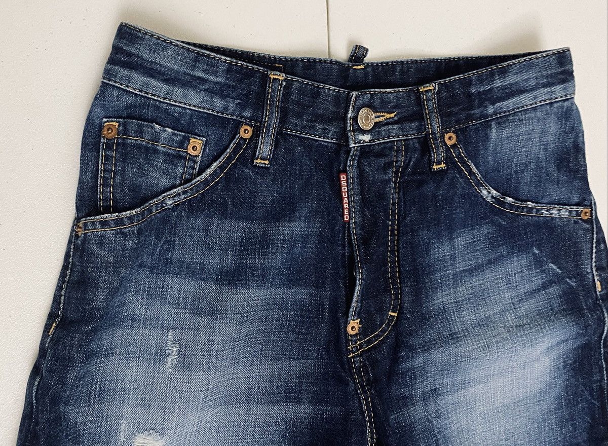 Dsquared2 Dsquared2 Marine Light Distress Denim Shorts 42 NWT Size 28" / US 6 / IT 42 - 8 Thumbnail