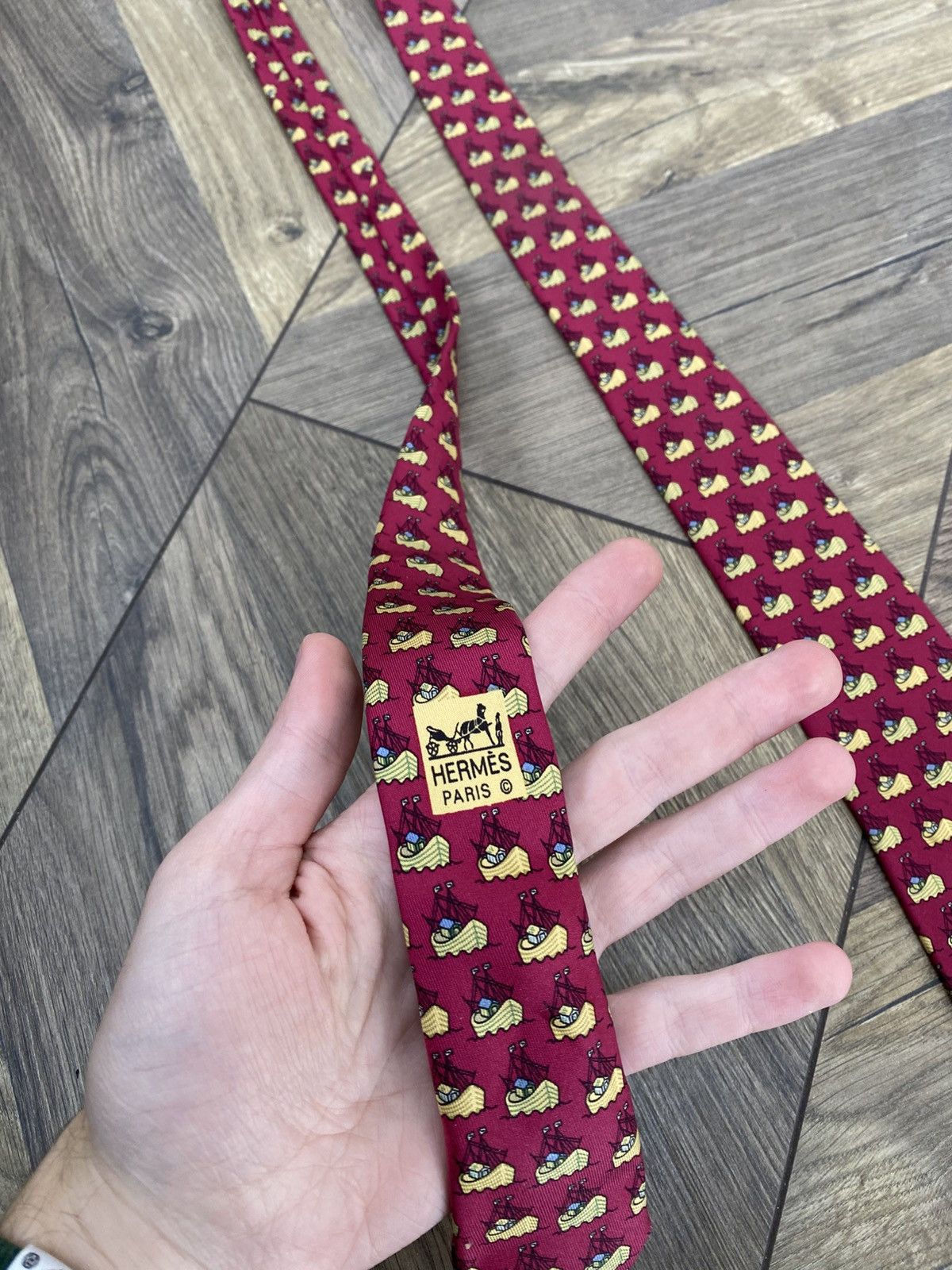 Hermes Vintage Hermes Tie Size ONE SIZE - 7 Thumbnail