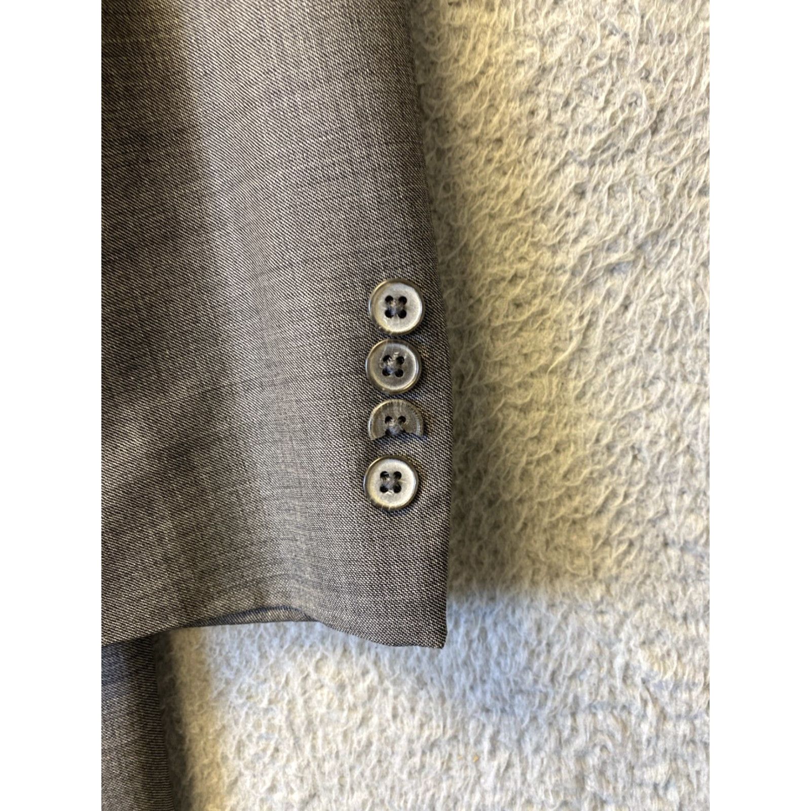 Vintage VINTAGE H Oritsky Suit Mens 40R Gray Wool Two Button Single Breast 36X32 Pants/71-59 Size 40R - 4 Thumbnail