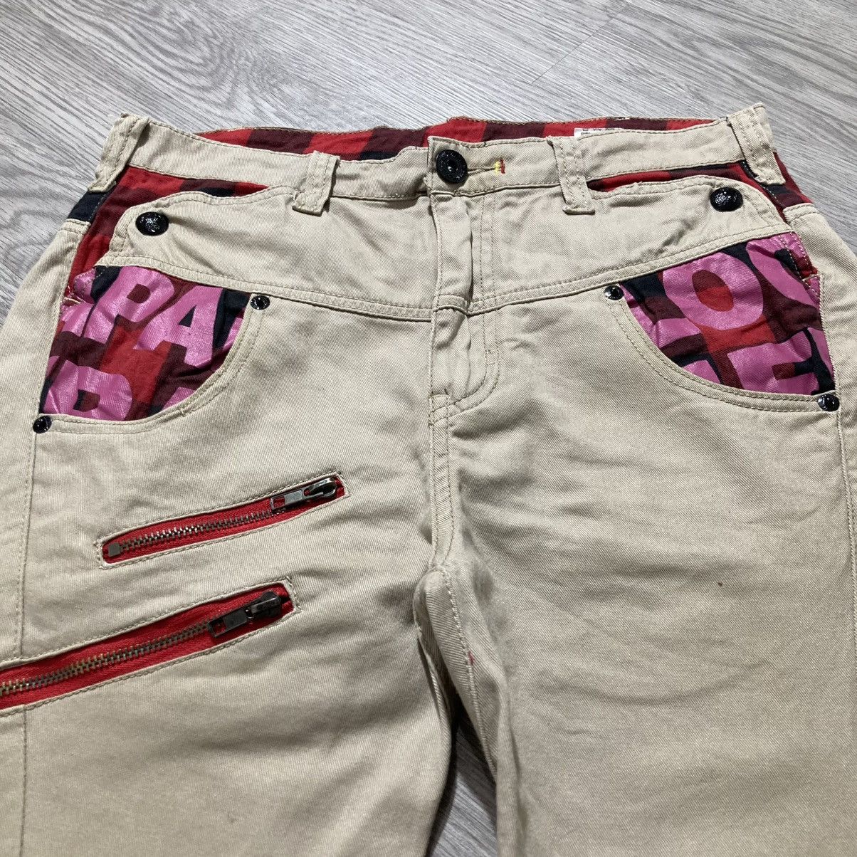If Six Was Nine 2000s Japanese Brand Biker Shortpants Punk Lgb Style Size US 29 - 3 Thumbnail