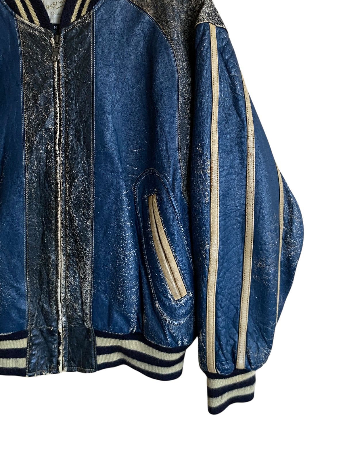 Pelle Pelle Vintage Brand Pelle Pelle Distressed Leather Varsity 1990s Size US M / EU 48-50 / 2 - 4 Thumbnail