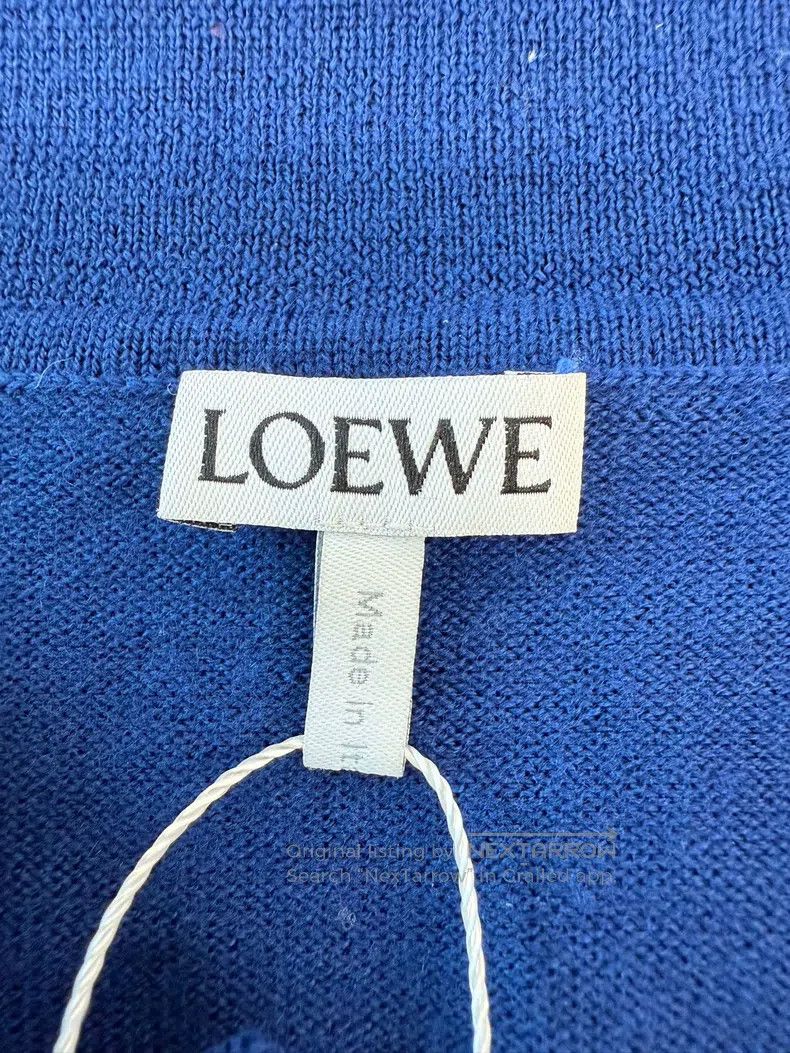 Loewe Loewe Navy and black combined knit sweater Size US L / EU 52-54 / 3 - 3 Thumbnail