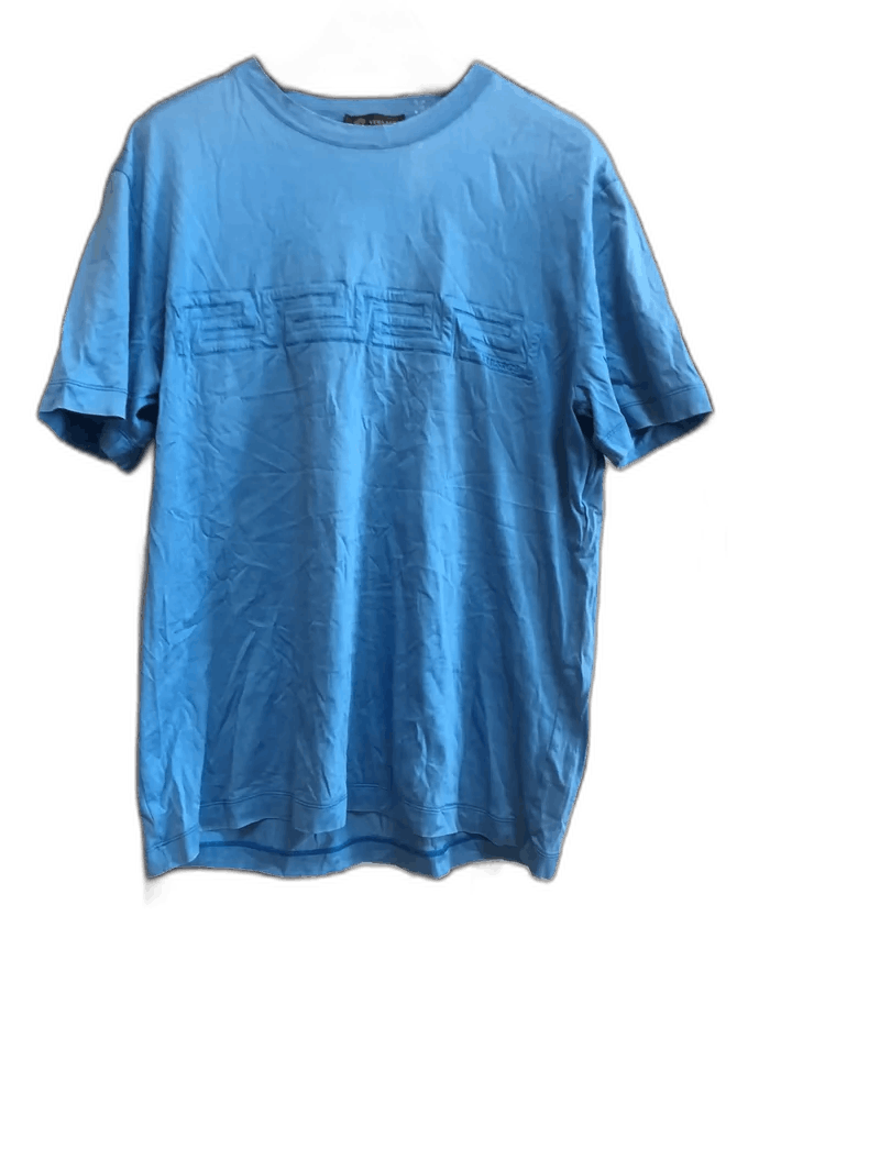 Versace Versace Greek Pattern Blue T-Shirt Size US M / EU 48-50 / 2 - 1 Thumbnail