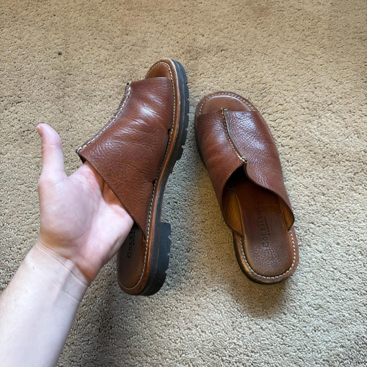 Cole Haan Cole Haan Women's Brown Sandal Size US 7.5 / IT 37.5 - 4 Thumbnail