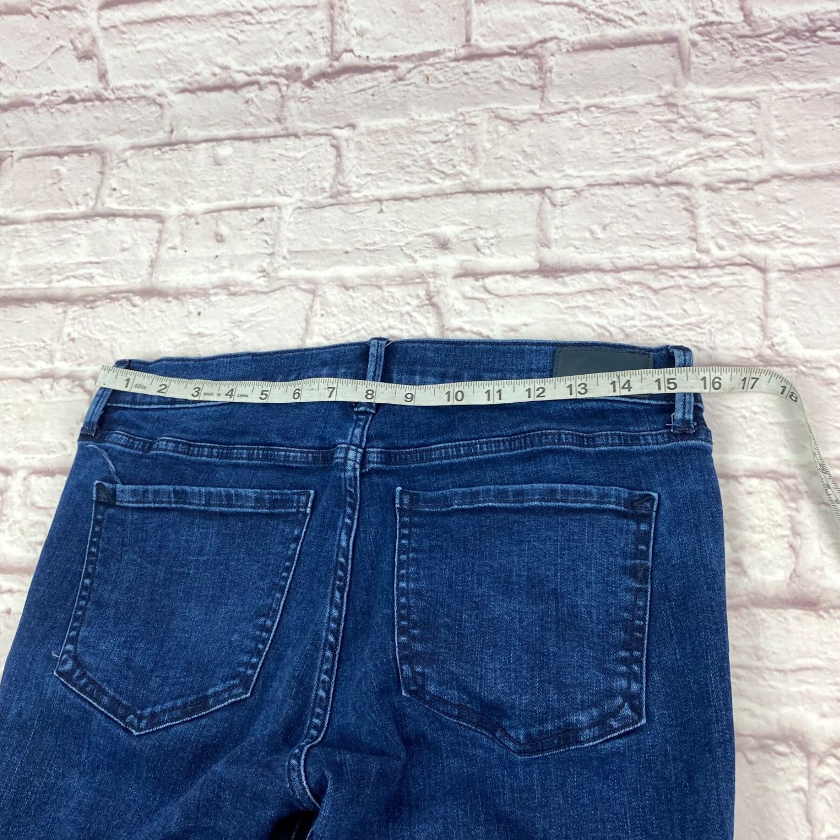 Express Express Jeans Ankle Denim Jeans Size 8 Regular Women Denim 8 Blue Jeans Distressed Comfort Stretch 27 in Inseam 9 __ Size 30" / US 8 / IT 44 - 7 Thumbnail