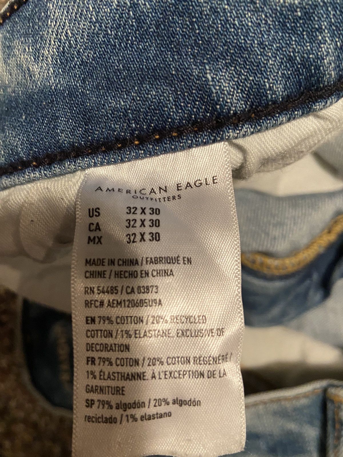 American Eagle Outfitters Thrashed Jeans Size US 32 / EU 48 - 3 Thumbnail