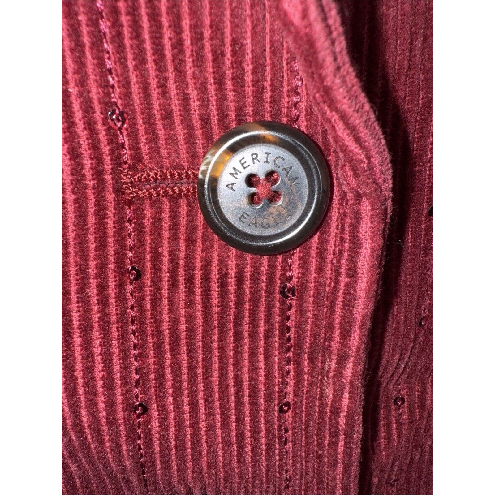 American Eagle Outfitters American Eagle Sequin Corduroy Jacket Blazer Women’s Medium Size M / US 6-8 / IT 42-44 - 3 Thumbnail