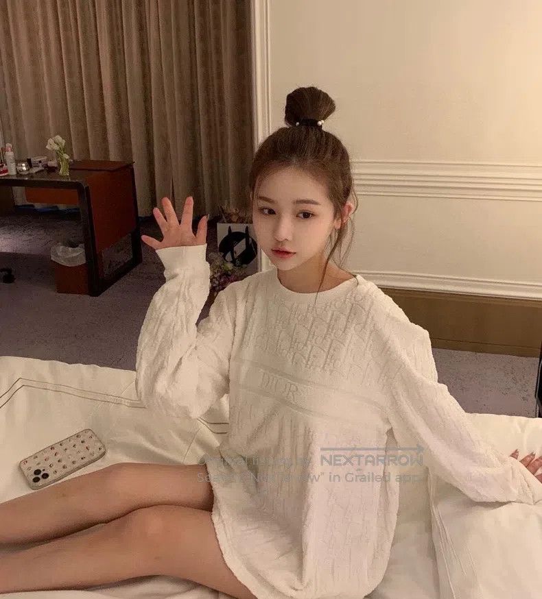 Dior Dior White jacquard towel long sleeves | Grailed