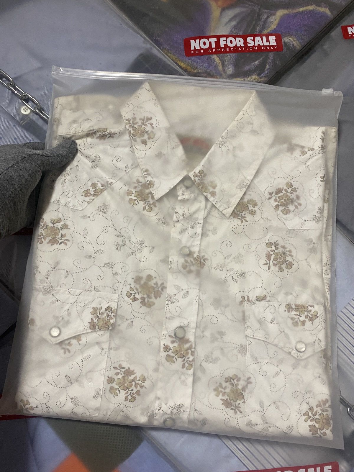 Japanese Brand Smith American Western Floral Overprint L/S Shirt Slim Fit Size US S / EU 44-46 / 1 - 8 Thumbnail