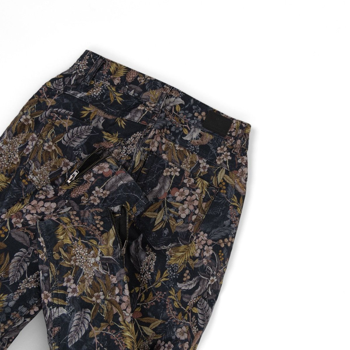 Other Denim Hunter Floral Print Jeans Skinny Fit Stretch Pants Size 26" / US 2 / IT 38 - 4 Thumbnail