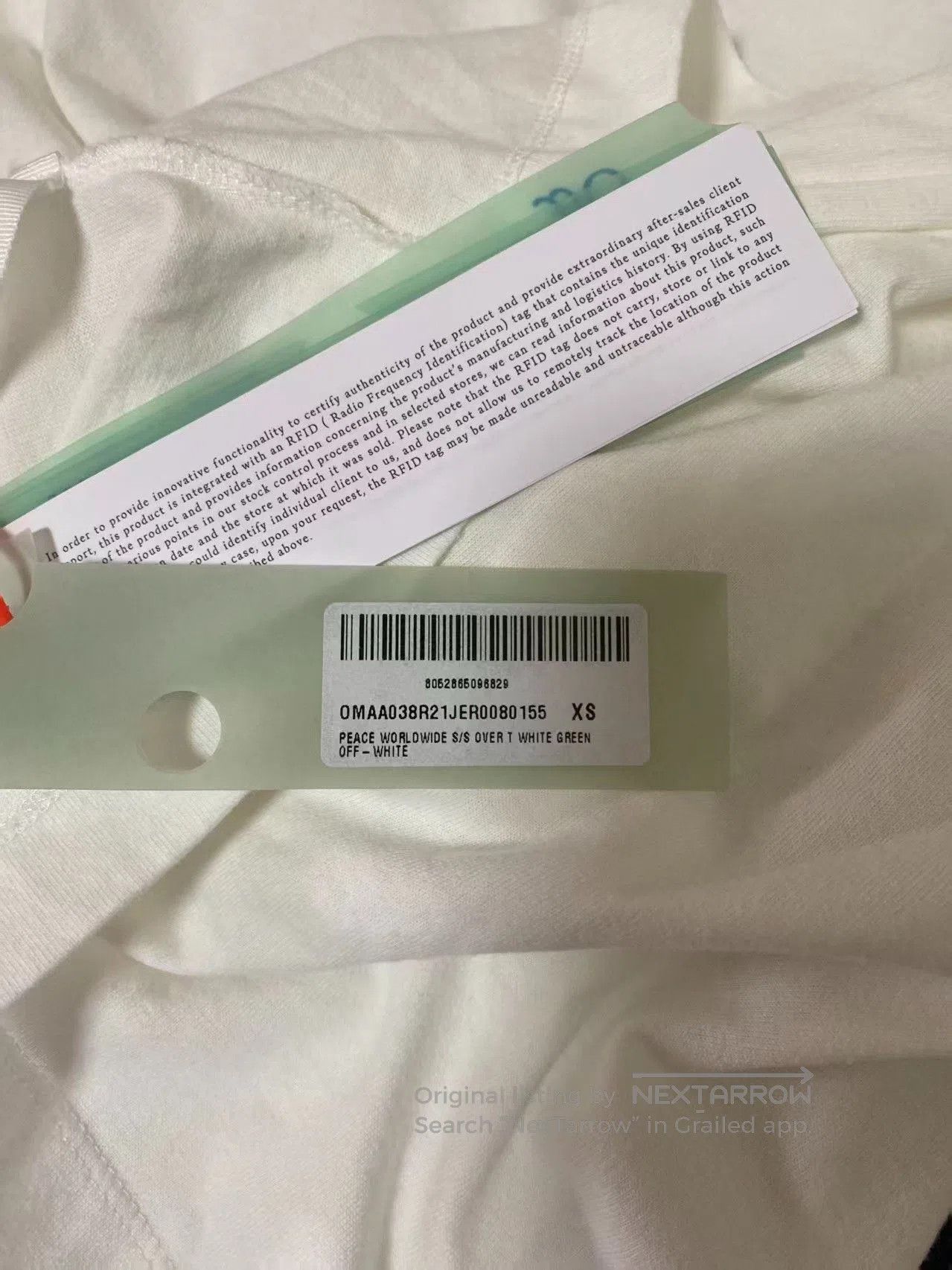 Off-White Off-White World Peace Print T-Shirt. Size US M / EU 48-50 / 2 - 5 Thumbnail