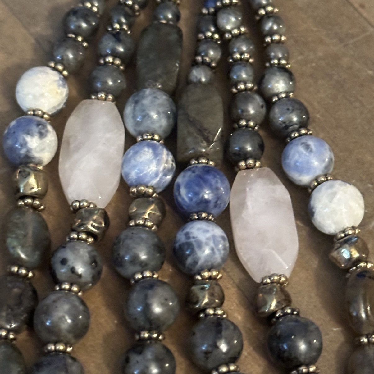 Chicos Chico’s bronze tone long chunky blue agate tassel necklace Size ONE SIZE - 5 Thumbnail