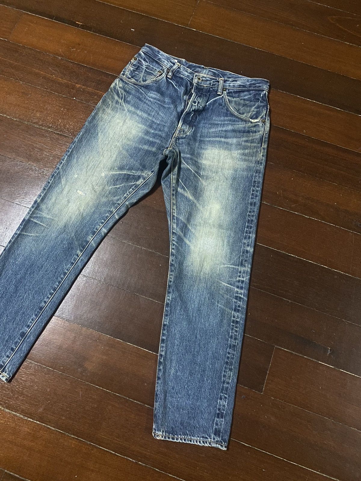 Warehouse Fire SPELL BOUND JAPAN selvedge mud wash distressed rusty Size US 32 / EU 48 - 3 Thumbnail