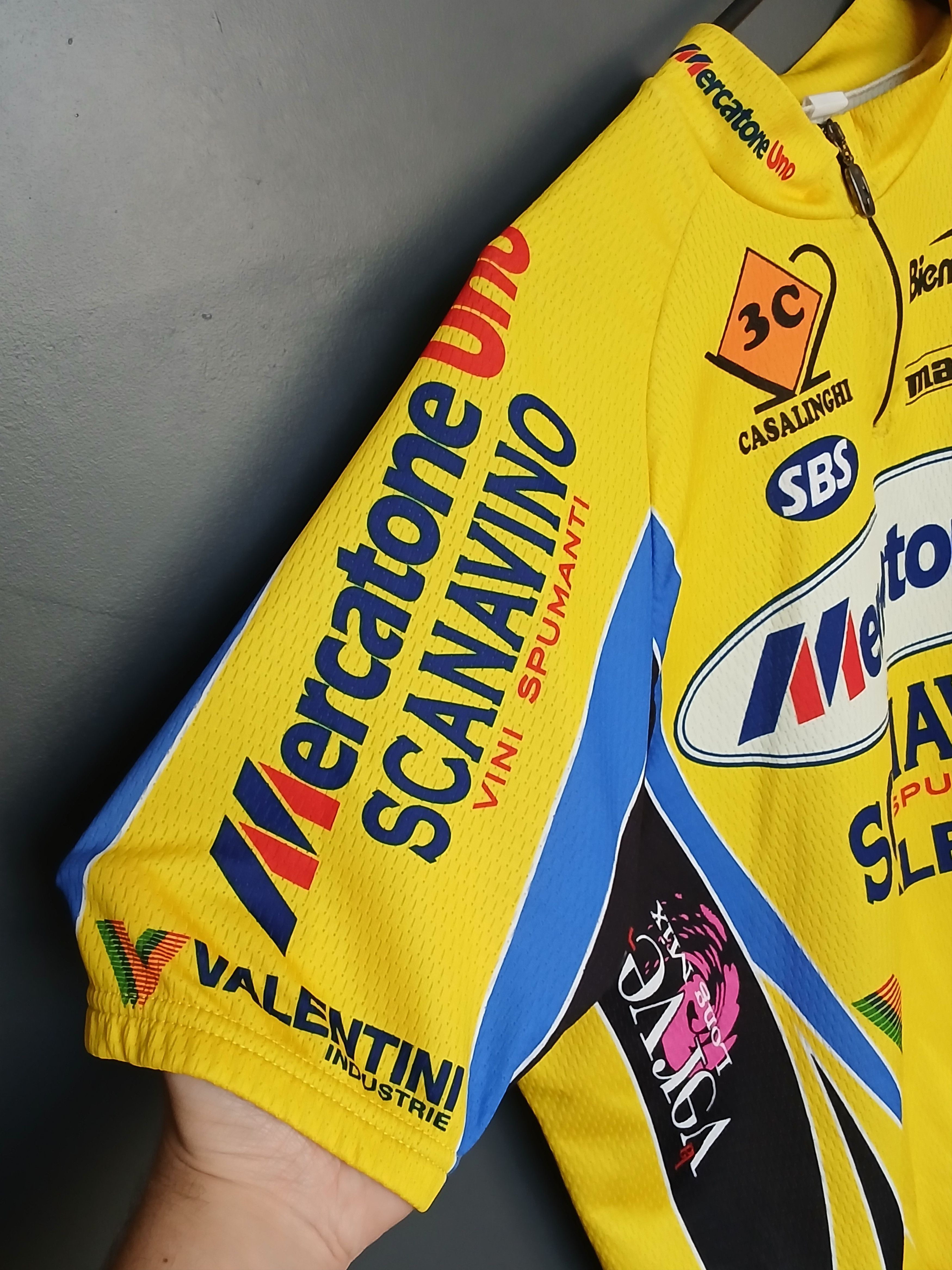 Bicycle Mercatone Uno Scanavino Racing Team Bicycle Cycling Jersey Size US XL / EU 56 / 4 - 5 Thumbnail