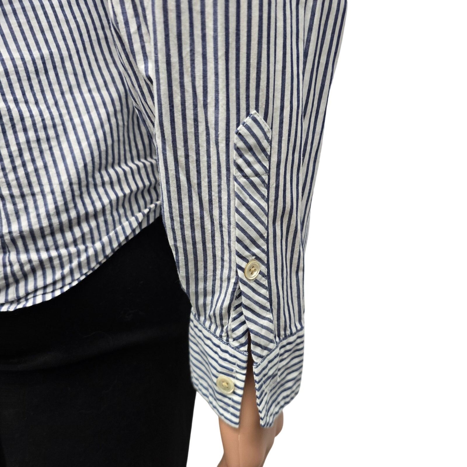 L.L. Bean LL Bean Long Sleeve Button-up Shirt Striped Women 8P Cotton Size M / US 6-8 / IT 42-44 - 9 Thumbnail