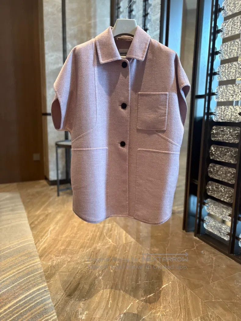 Hermes Hermes Spring/Summer Lilac Pink Cashmere Vest Jacket Size XS / US 0-2 / IT 36-38 - 1 Thumbnail