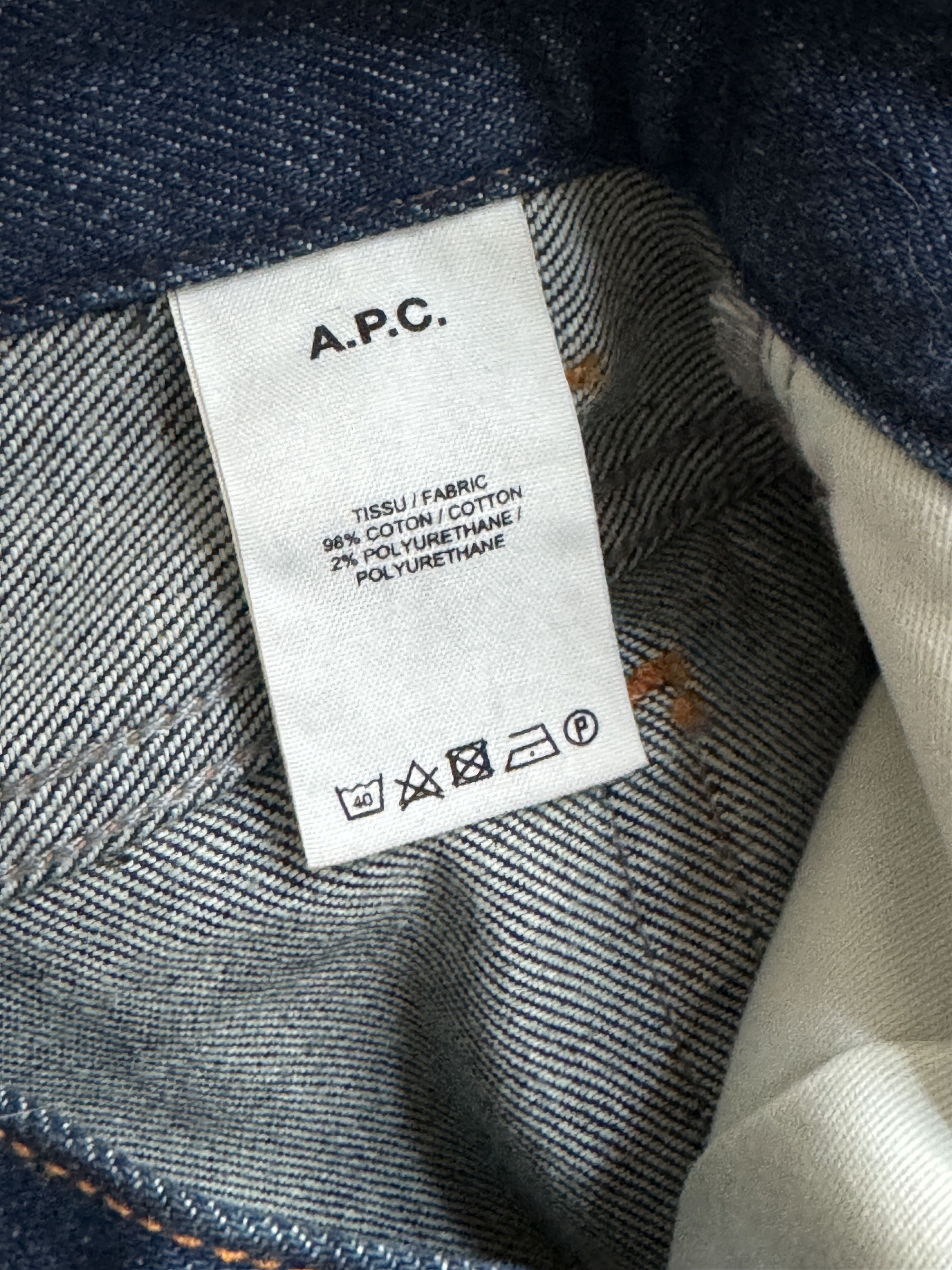 A.P.C. Petit Standard 2 Tone Raw Denim Jeans Size US 28 / EU 44 - 4 Thumbnail