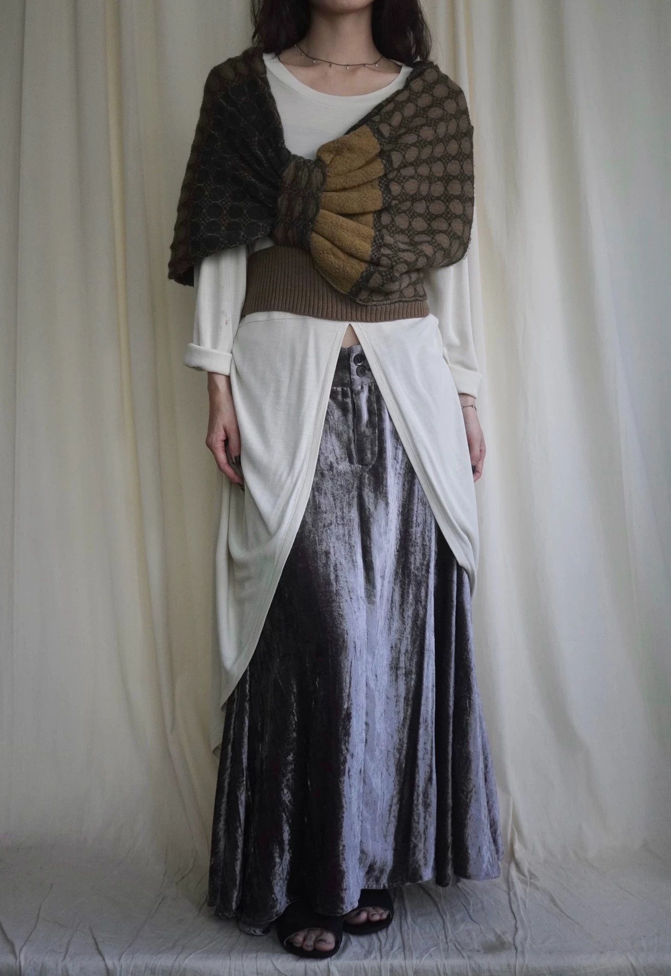 Dries Van Noten Dries Van Noten 1990s Rare Irregular Wool Shawl Top Size ONE SIZE - 2 Thumbnail