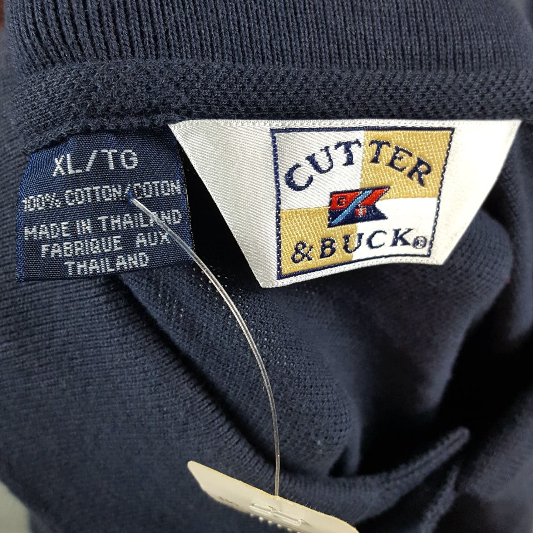 Cutter & Buck Vintage Cutter & Buck Men's Polo Shirt XL Navy Blue 90s Golf Casual Preppy All Seasons Size US XL / EU 56 / 4 - 7 Thumbnail
